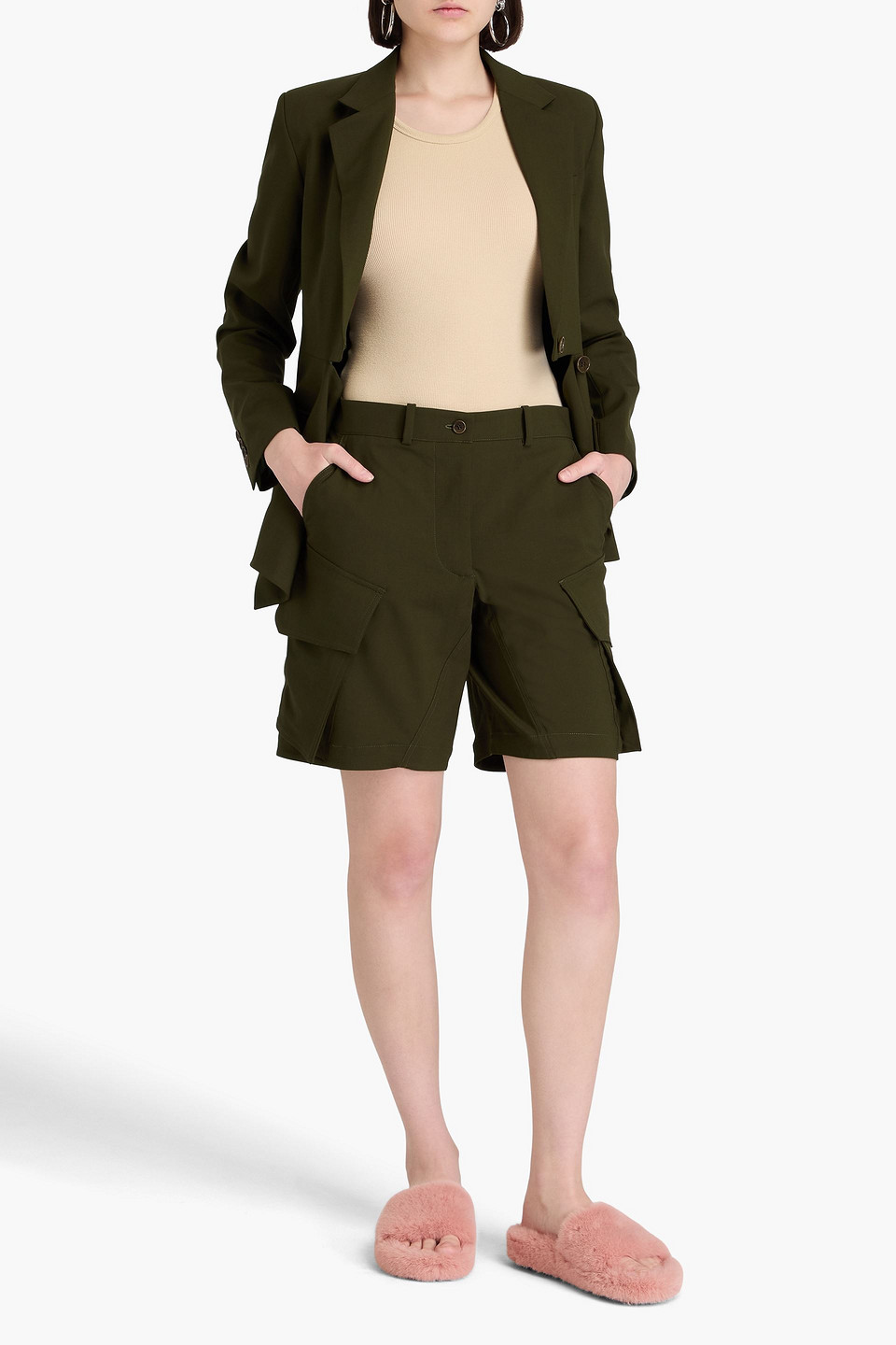 JW ANDERSON WOOL-BLEND SHORTS