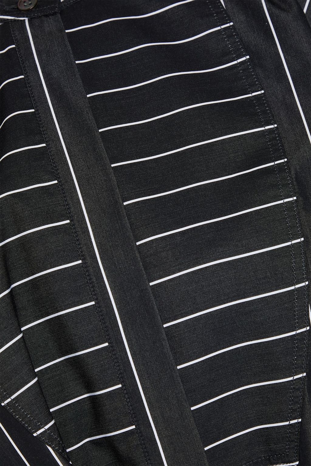 JW ANDERSON Hemd aus Baumwollpopeline mit Streifen und Schnalle