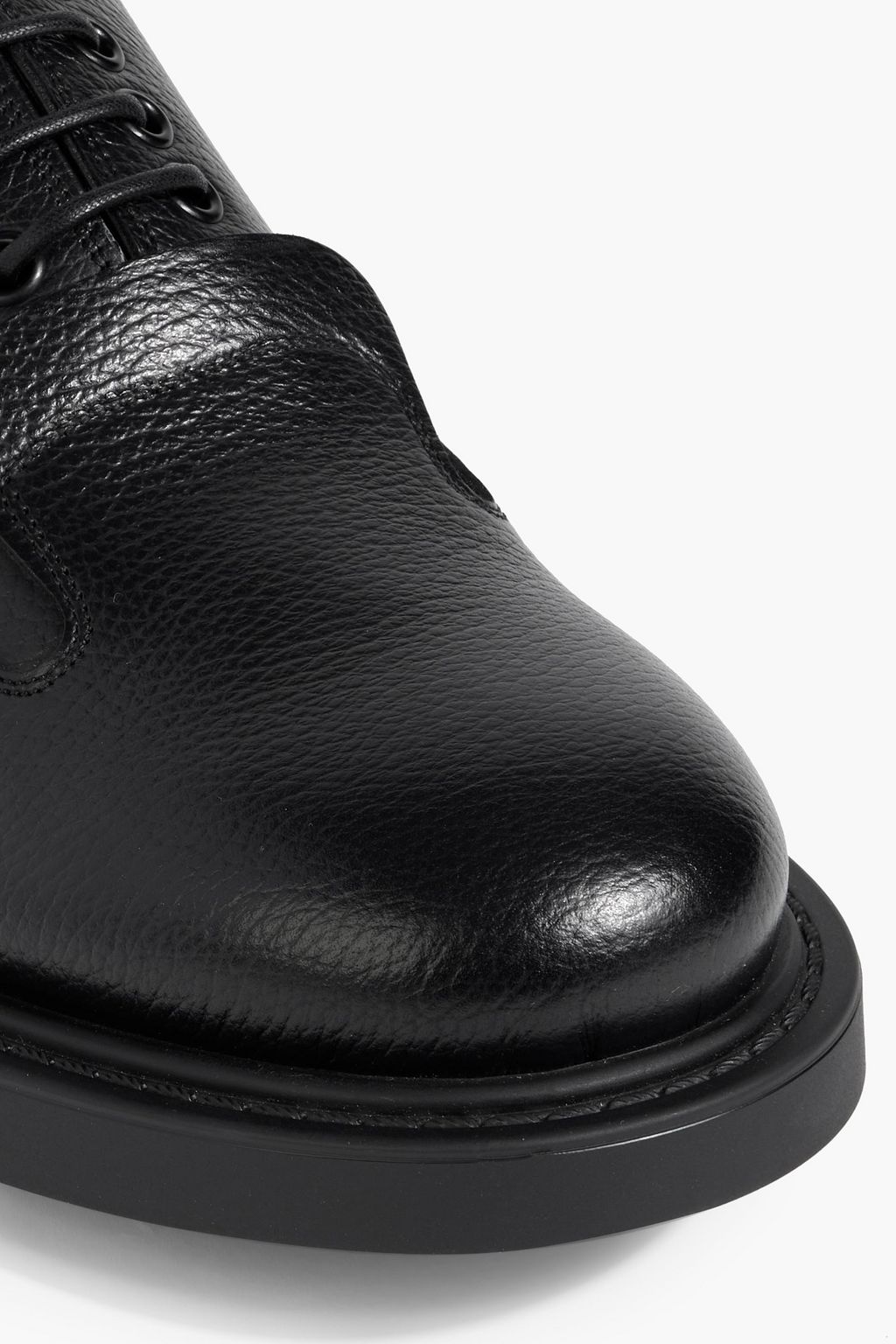 FERRAGAMO Lux pebbled-leather brogues