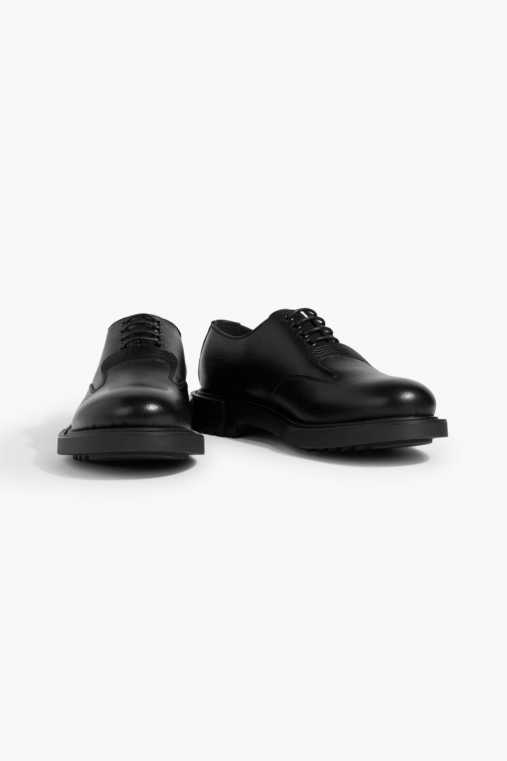 FERRAGAMO Lux pebbled-leather brogues