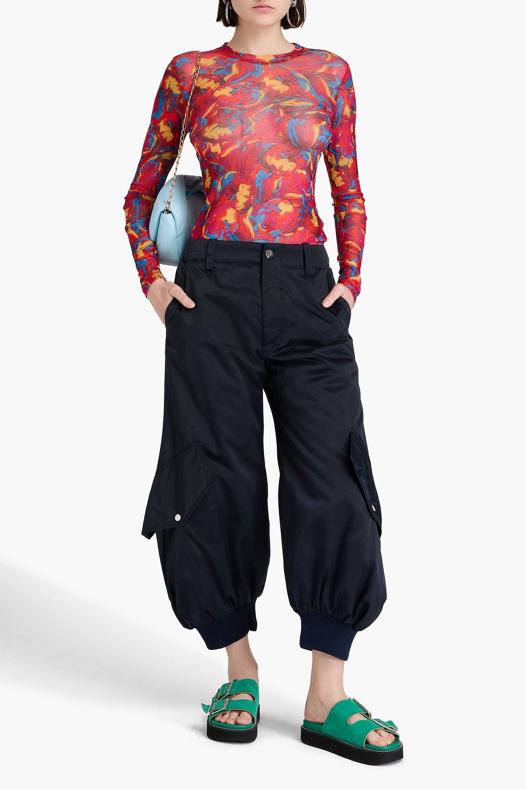 JW ANDERSON بنطال كارغو من قماش عازل