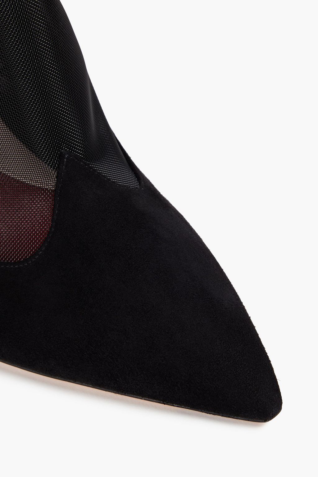 ROGER VIVIER Suede and mesh ankle boots