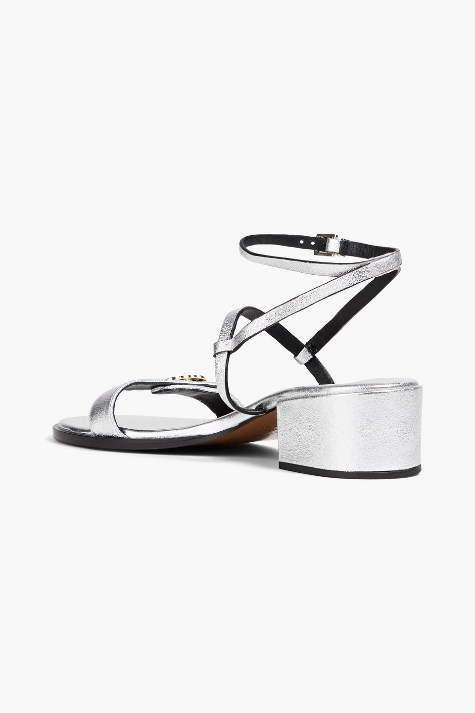  Maje - Sandalen Aus Metallic-leder - Metallic - Eu 37 