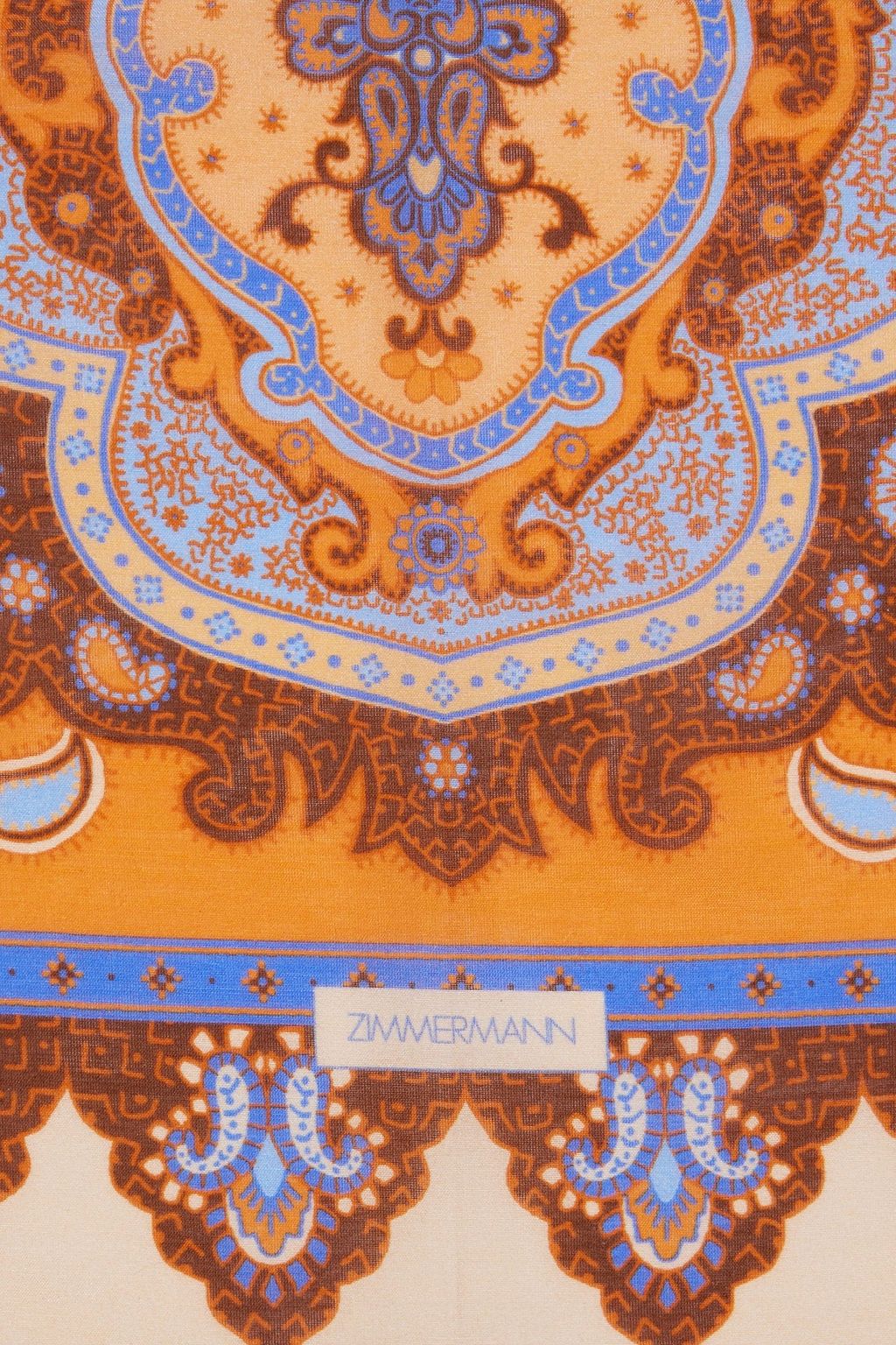 ZIMMERMANN Paisley-print cotton and silk-blend voile scarf