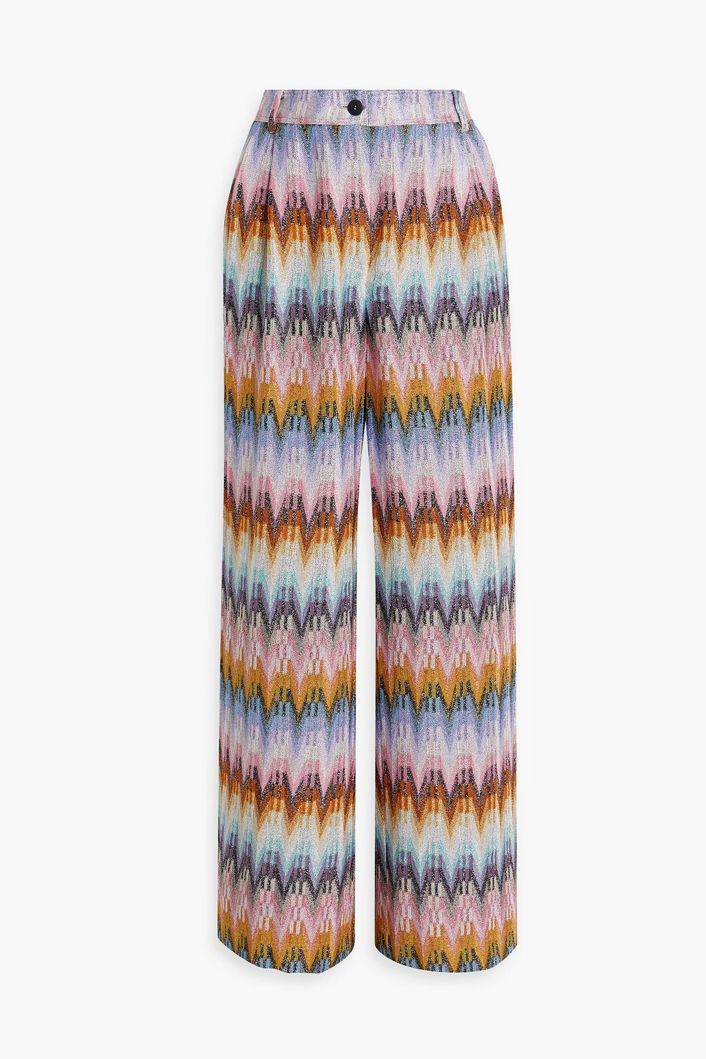 MISSONI Metallic crochet-knit wide-leg pants | THE OUTNET