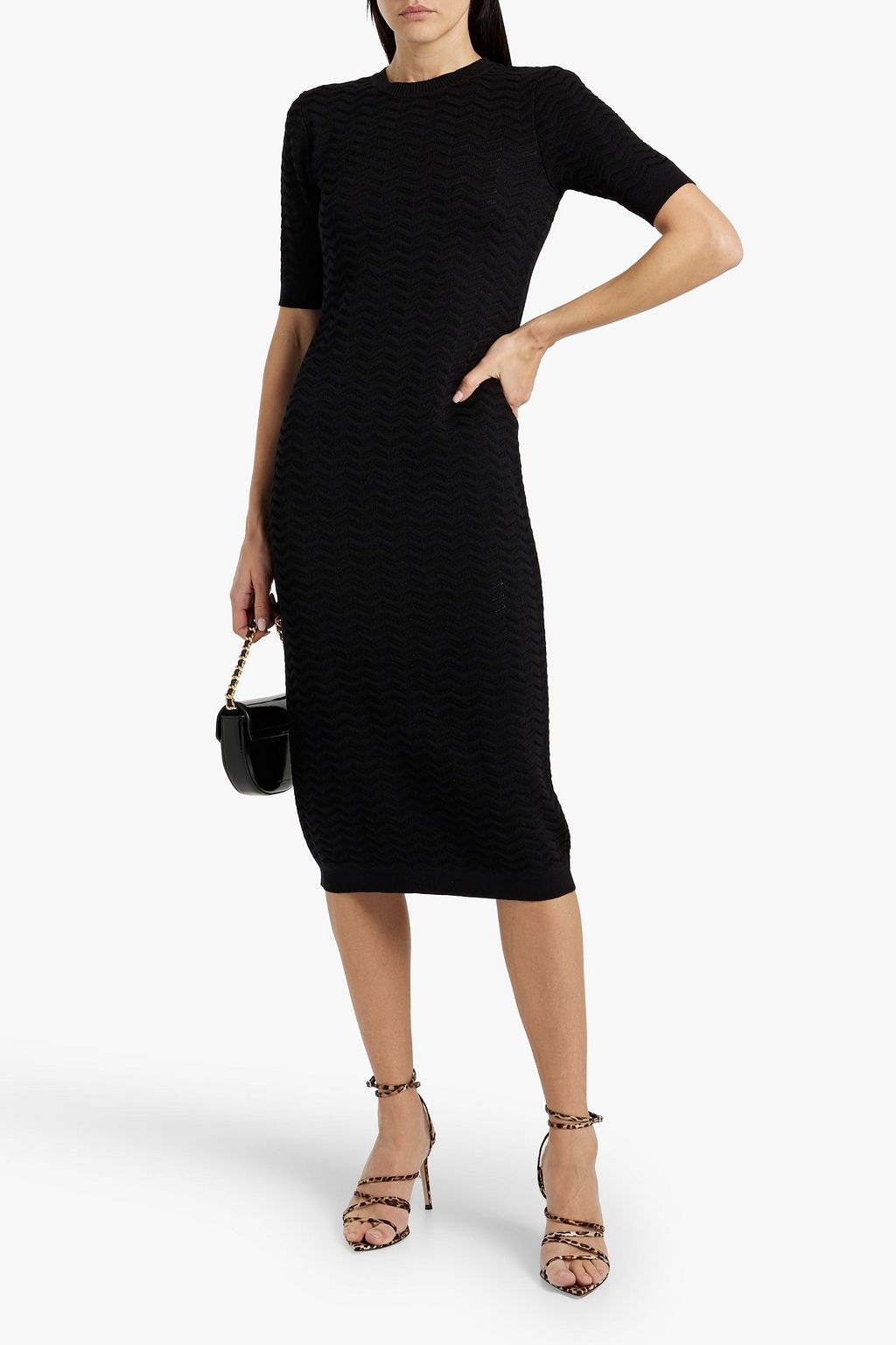 MISSONI Dégradé ribbed wool-blend maxi dress