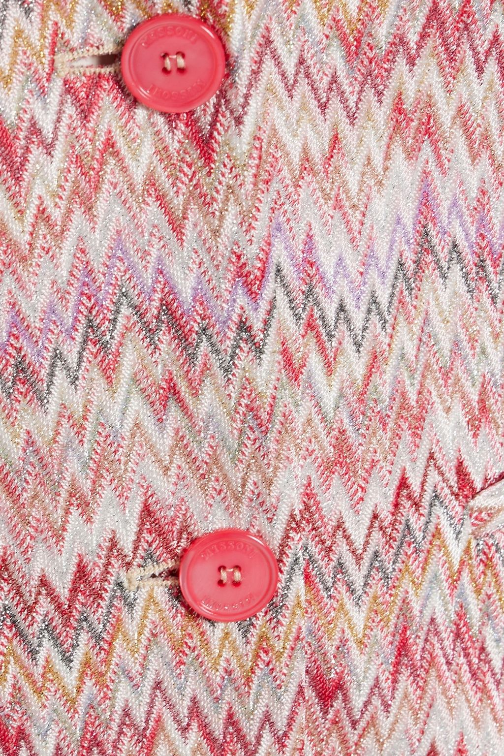 MISSONI Metallic crochet-knit blazer