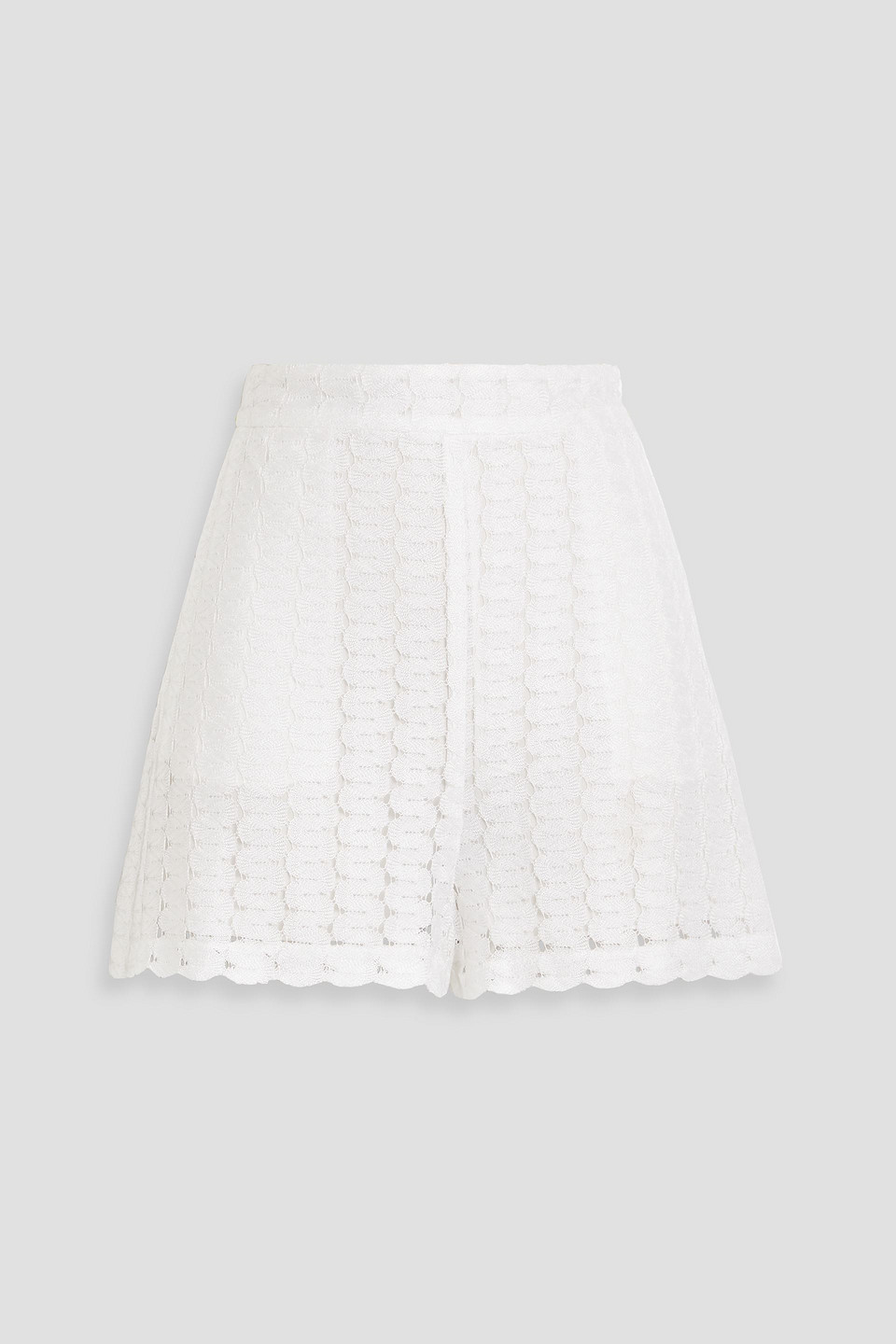 Crochet-knit shorts