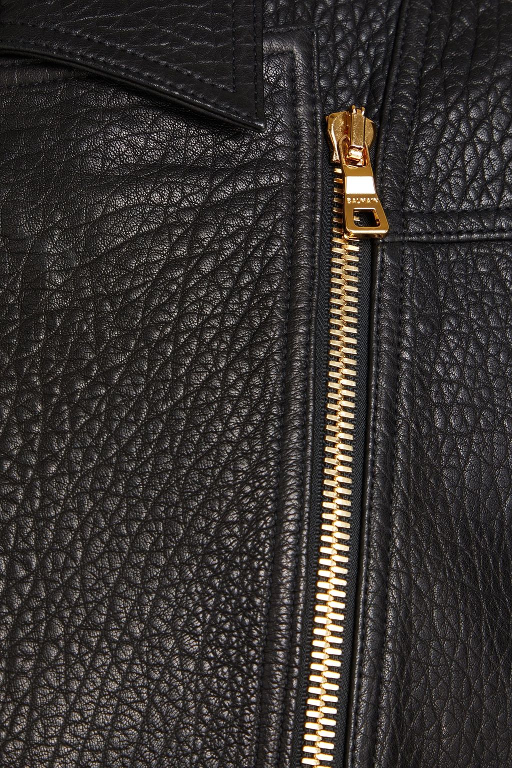 BALMAIN Leather biker jacket