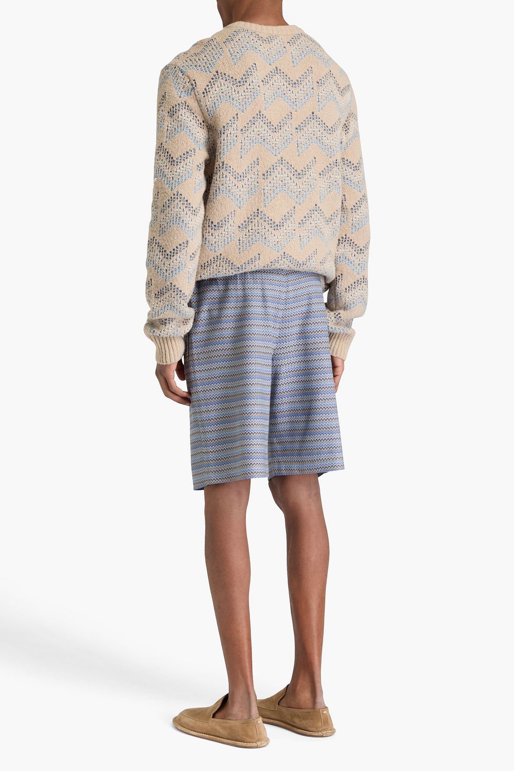 MISSONI شورت مصنوع من الكريب ومزين بطبعات