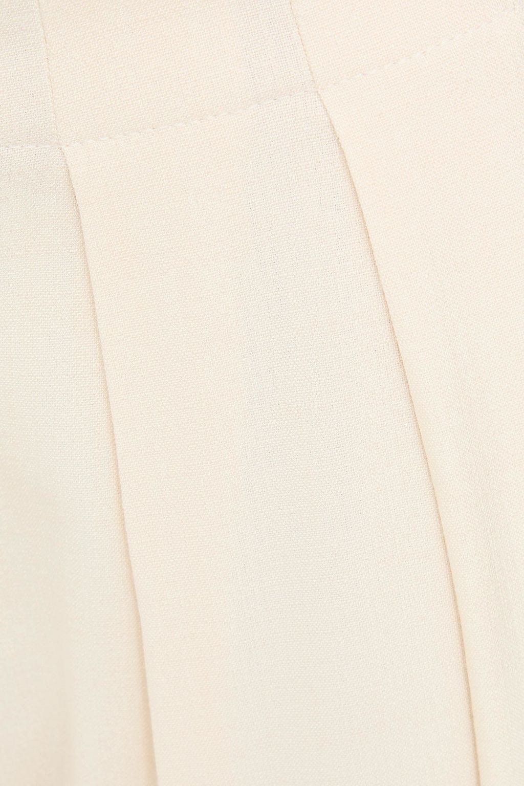 MAJE Pleated crepe wide-leg pants