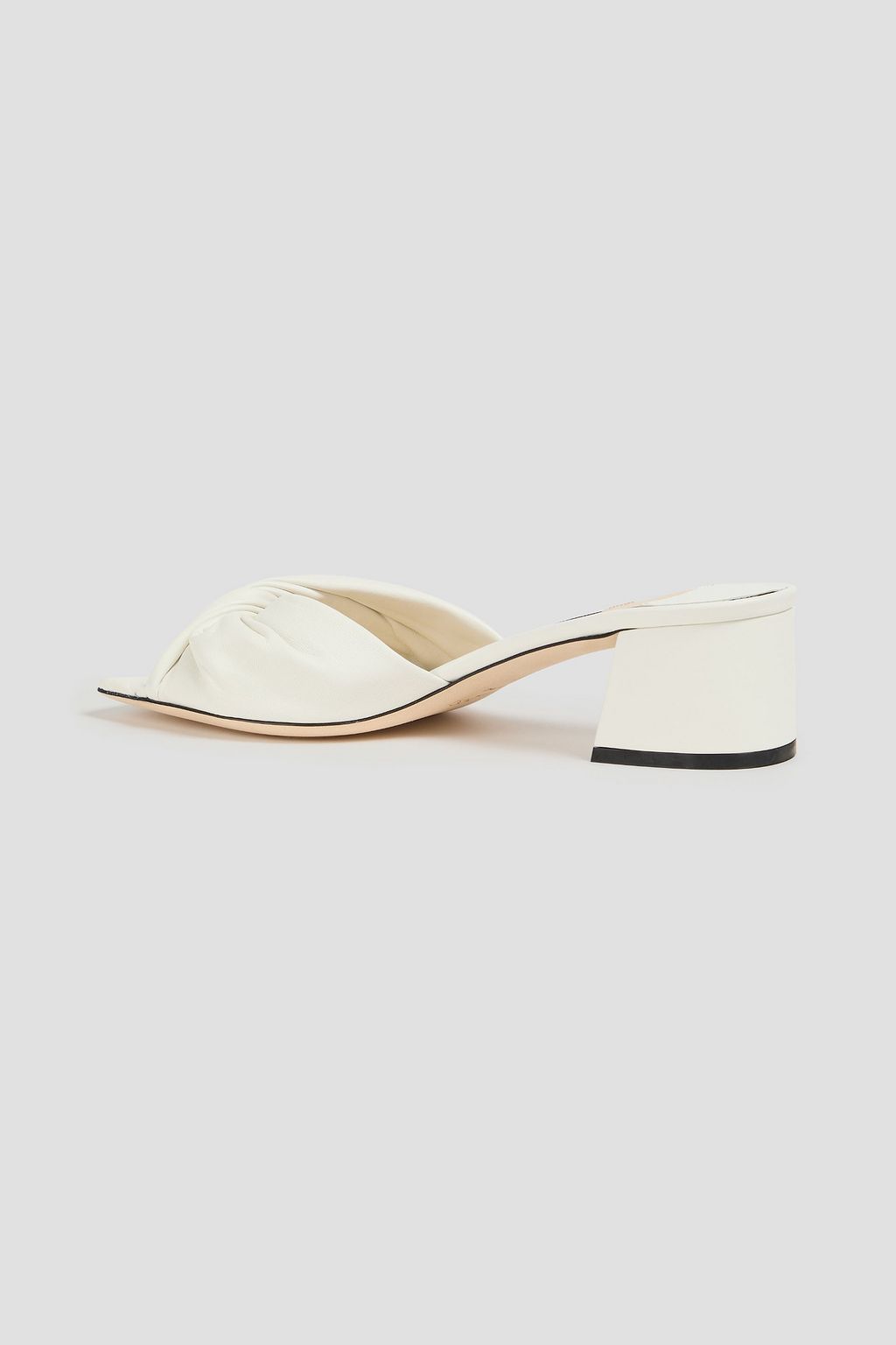 JIMMY CHOO レザー ミュール ツイスト入り