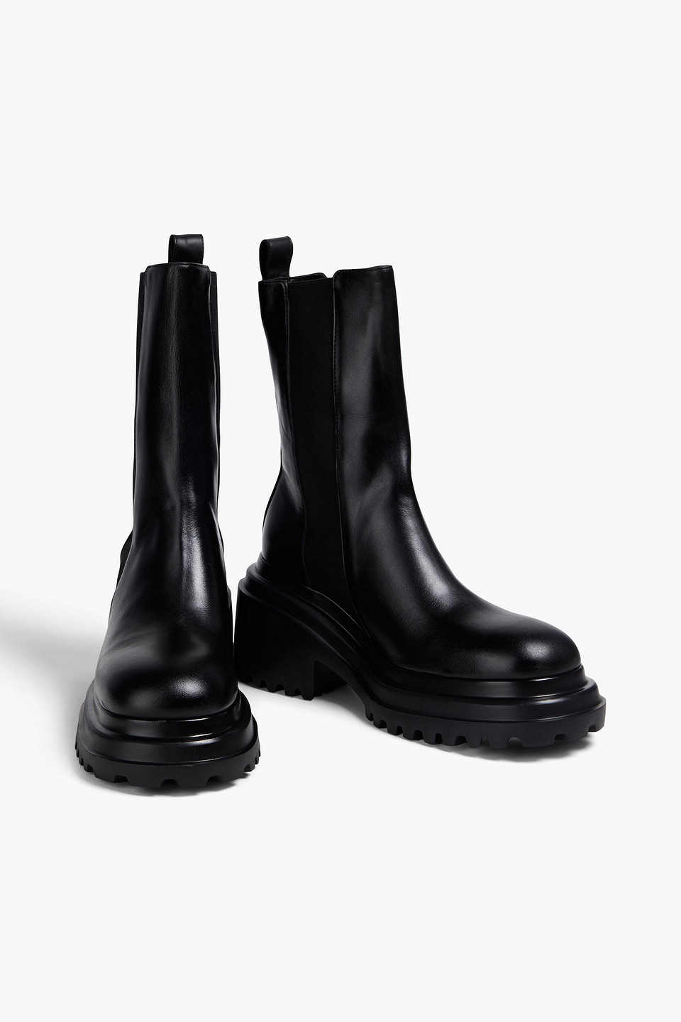  Maje - Leather Chelsea Boots - Black - Eu 40 