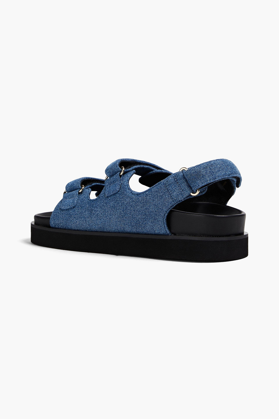 Maje Sandalen Aus Denim In Mittelblauer Denim