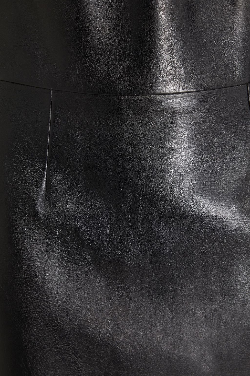 MCQ ALEXANDER MCQUEEN 가죽 미디 스커트