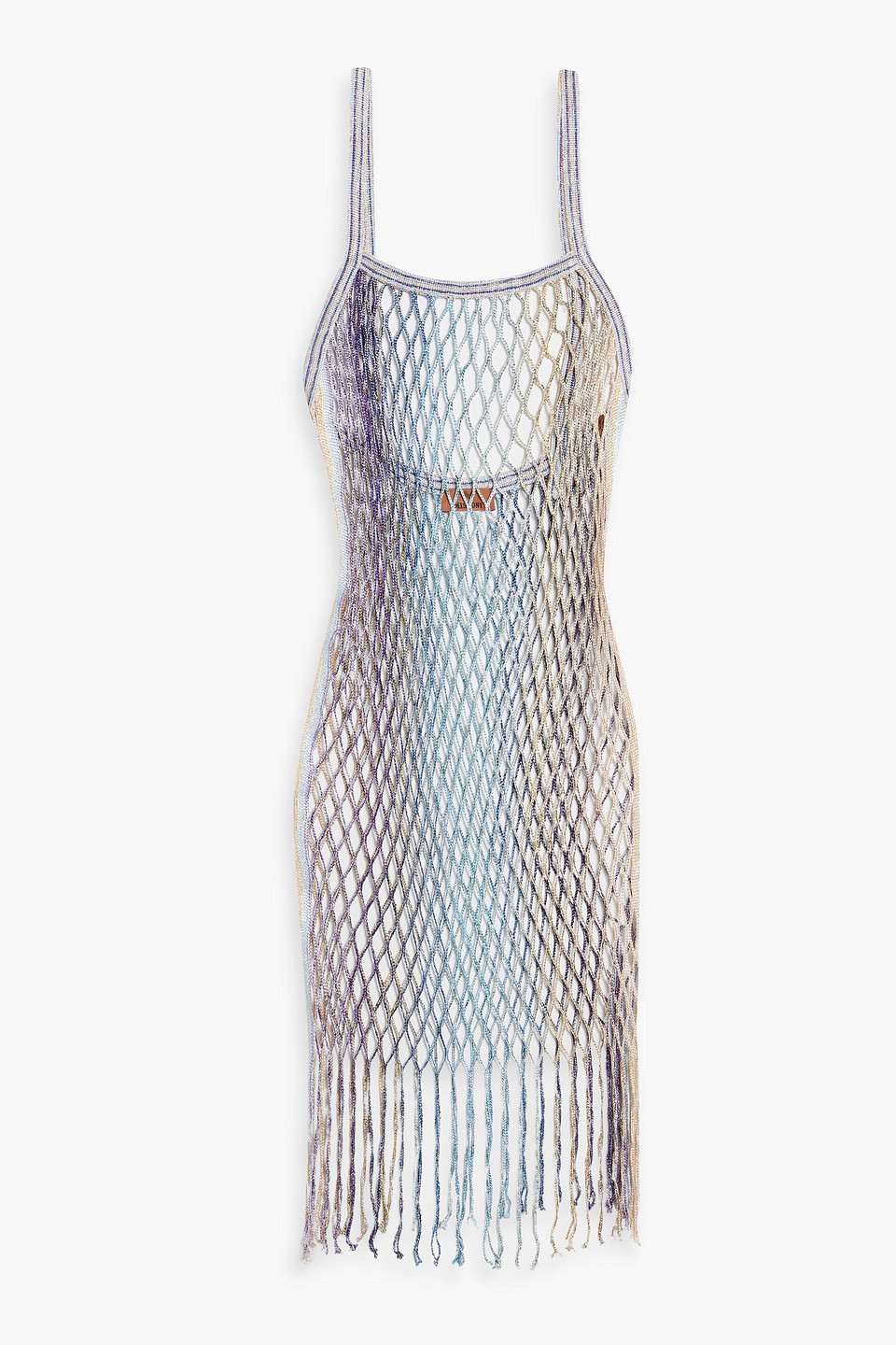 Missoni Fringed Metallic Crochet Coverup In Multicolor