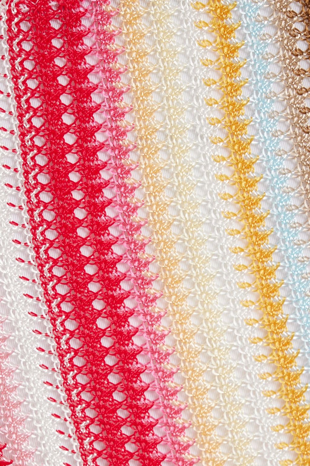 MISSONI Crochet-knit triangle bikini
