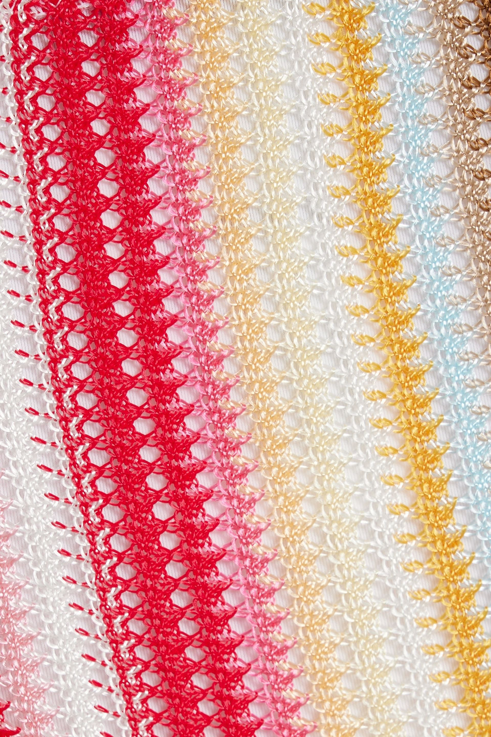 Missoni Crochet-knit Triangle Bikini In Multicolor