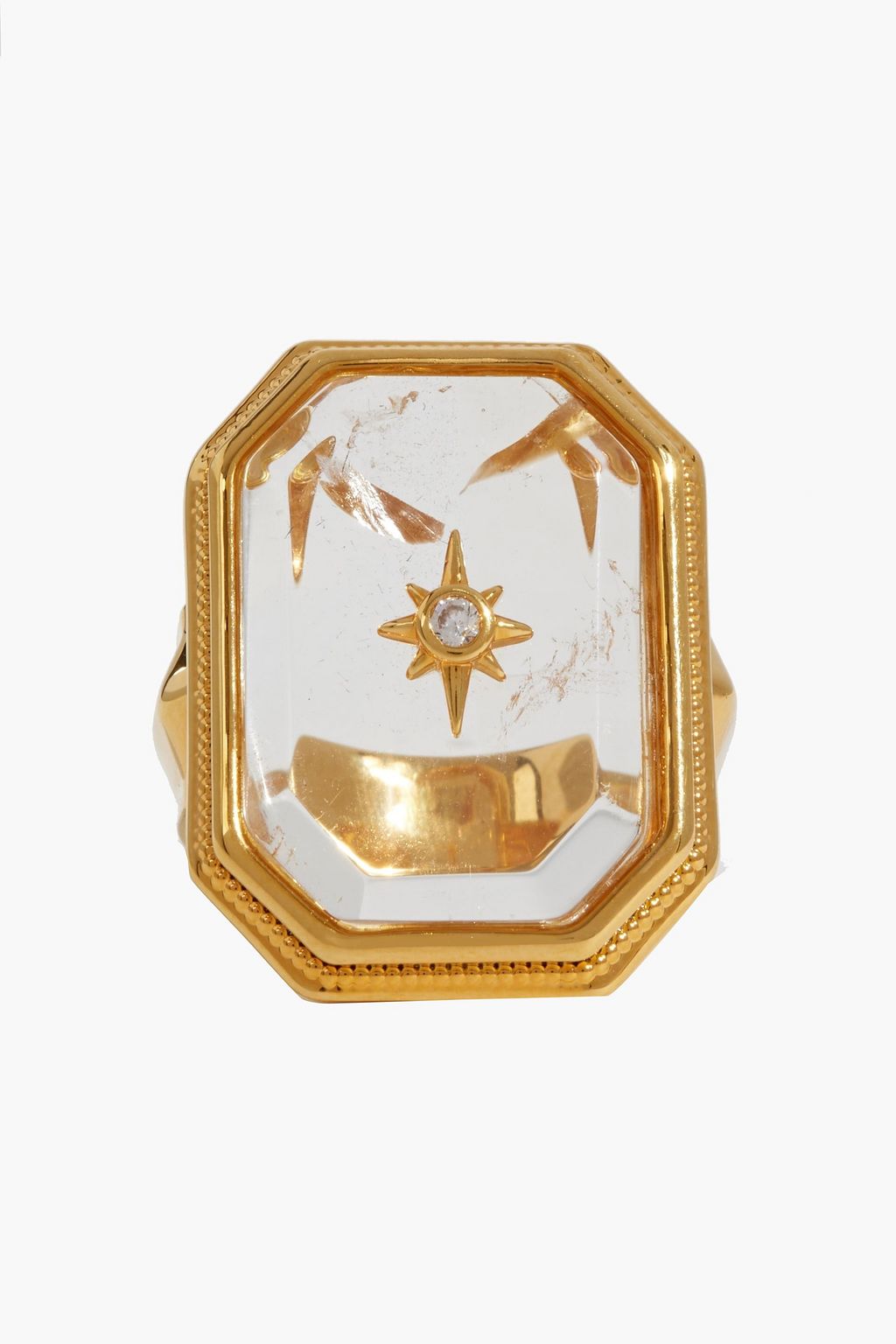 ZIMMERMANN Gold-tone crystal ring