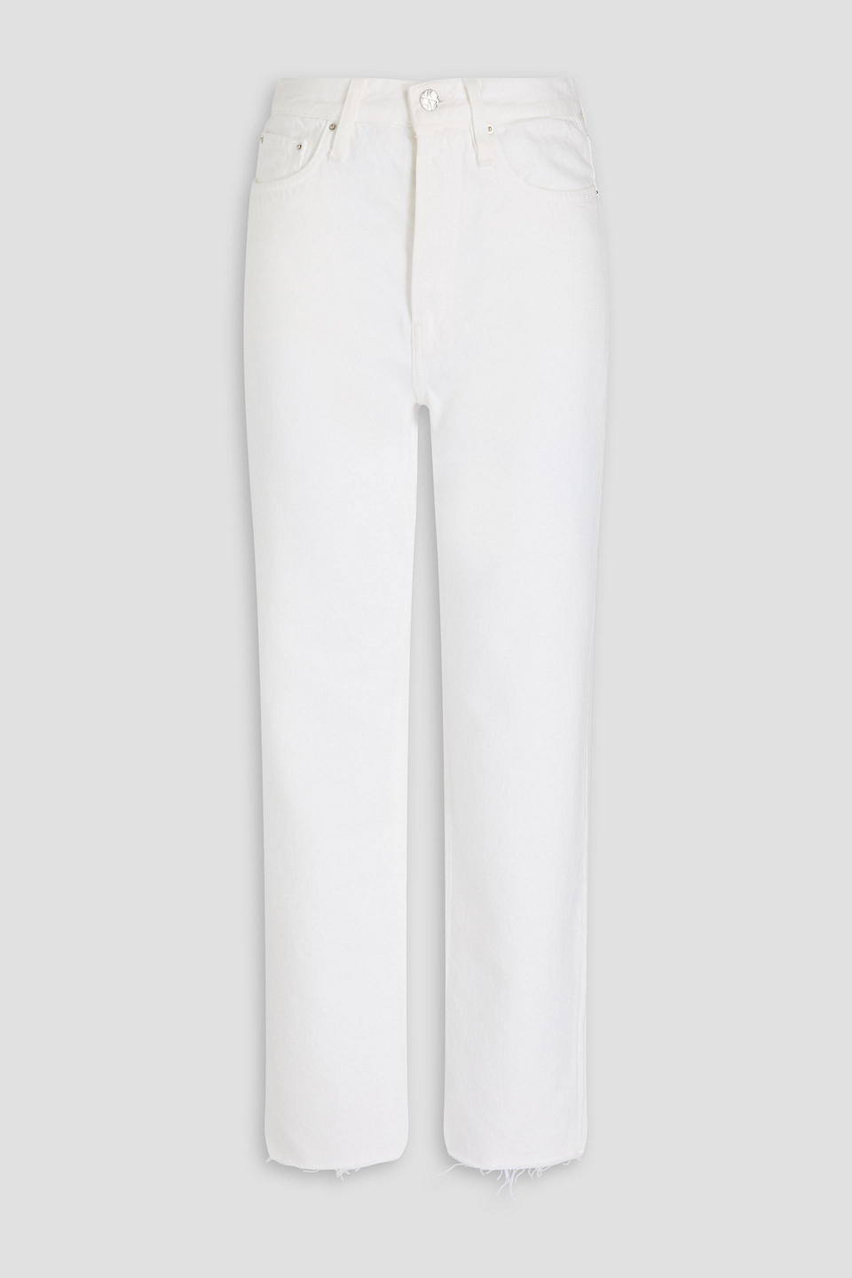 Totême Hoch Sitzende Jeans Mit Geradem Bein In Off-white