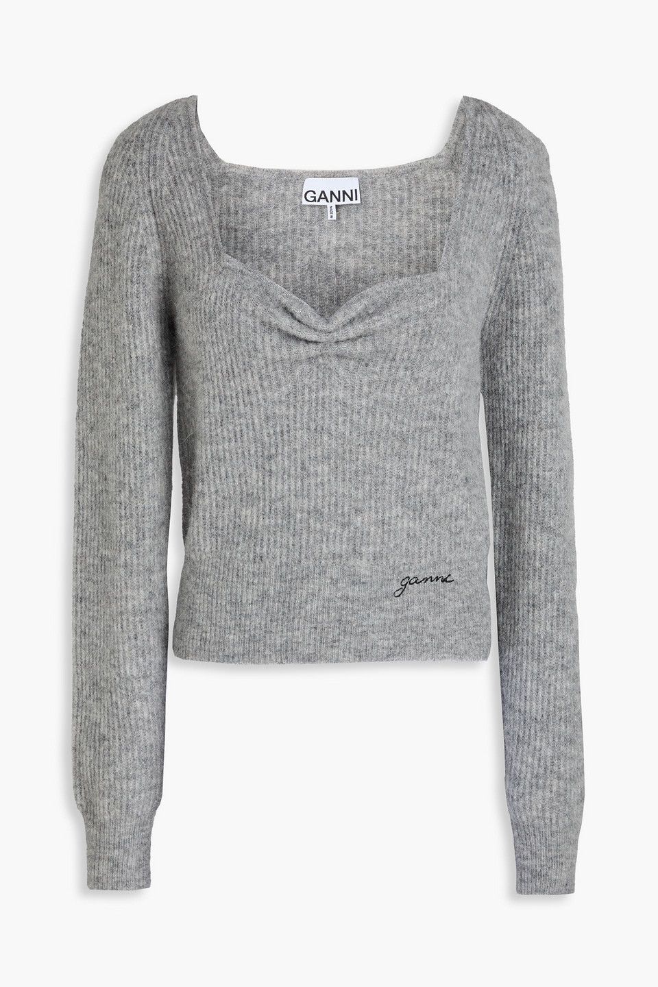 Ribbed-knit sweater