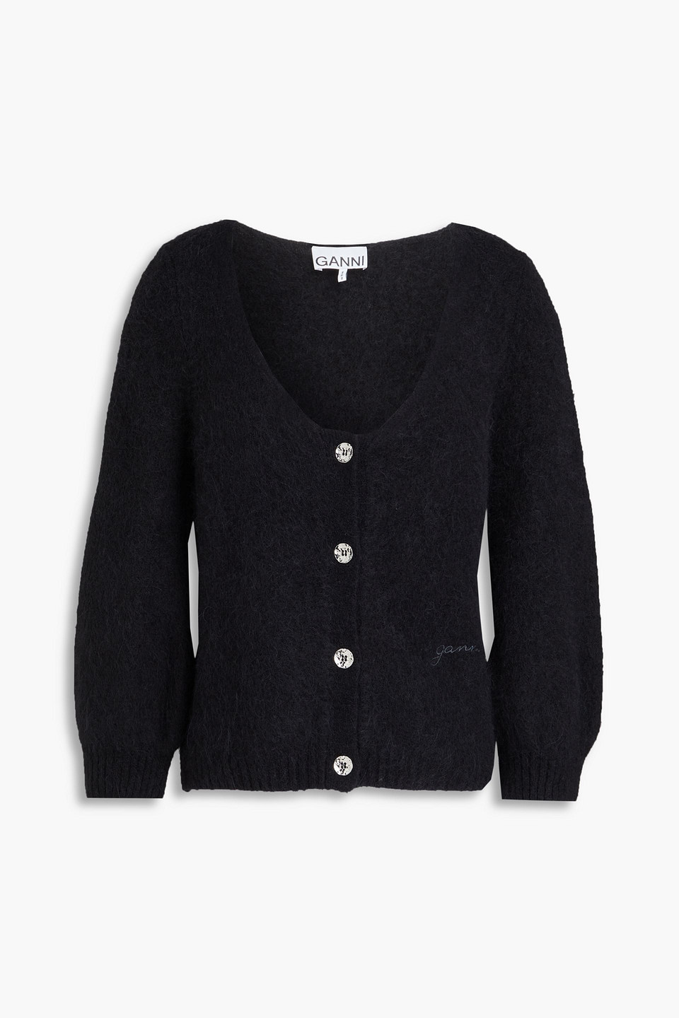 GANNI ALPACA-BLEND CARDIGAN