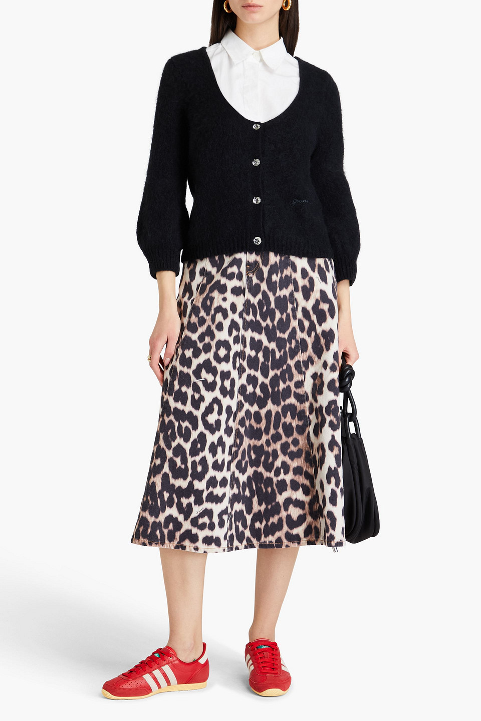 GANNI ALPACA-BLEND CARDIGAN