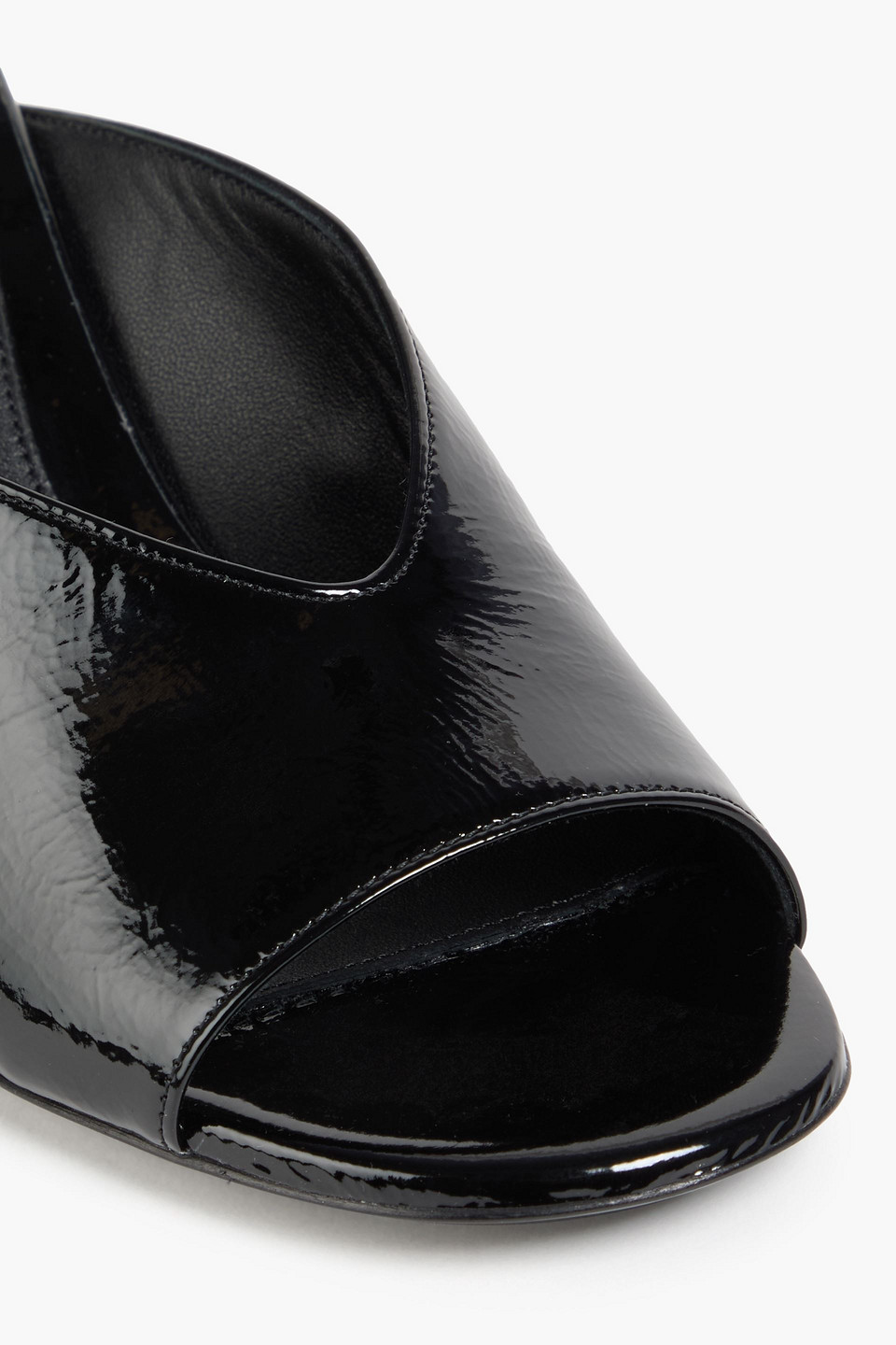 ALEXANDER MCQUEEN PATENT-LEATHER MULES