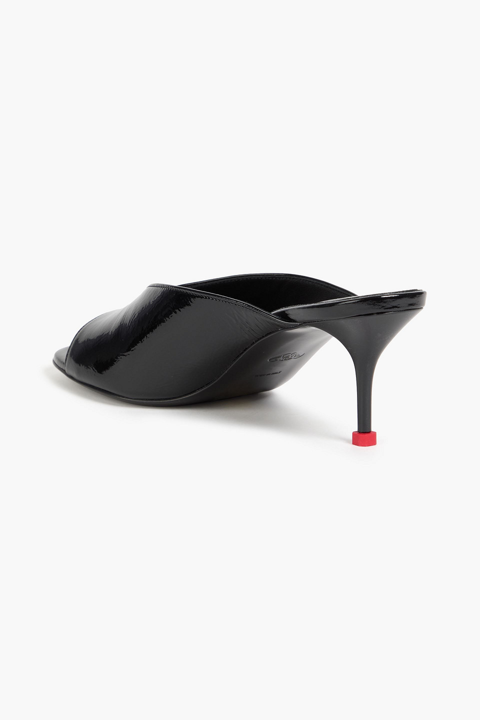 ALEXANDER MCQUEEN PATENT-LEATHER MULES