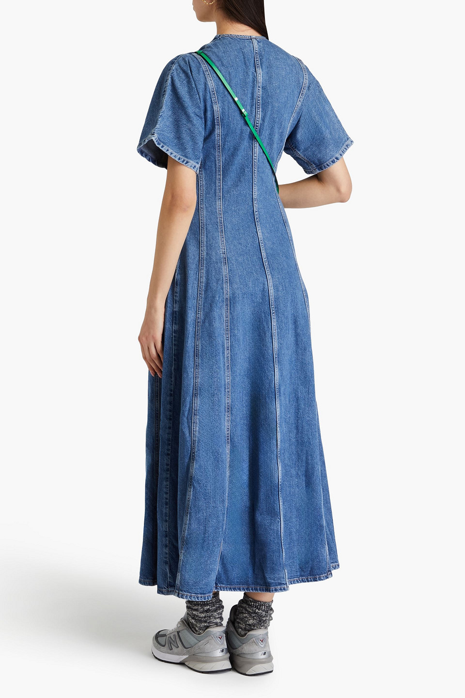  Ganni - Maxikleid Aus Denim - Blau - Eu 32 
