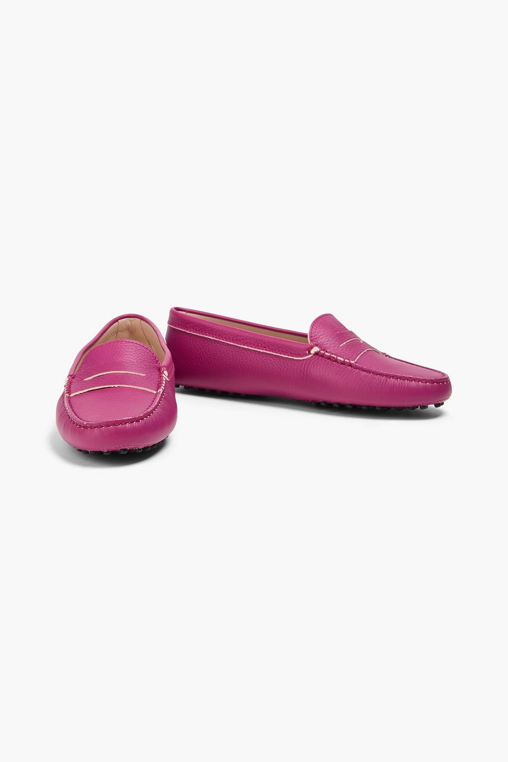 TOD'S حذاء لوفر من الجلد المُحبّب