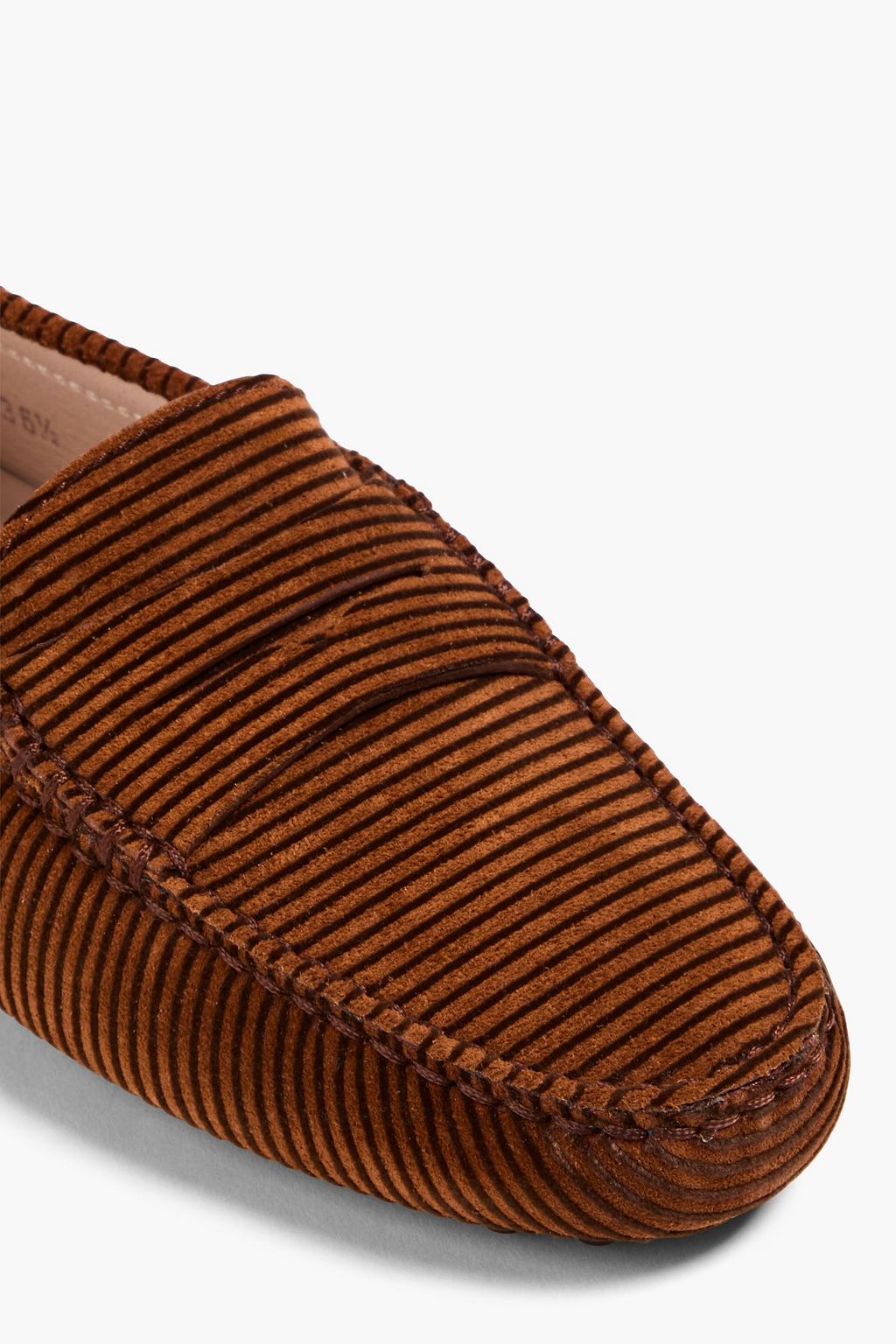 TOD'S حذاء لوفر مخطط من المخمل