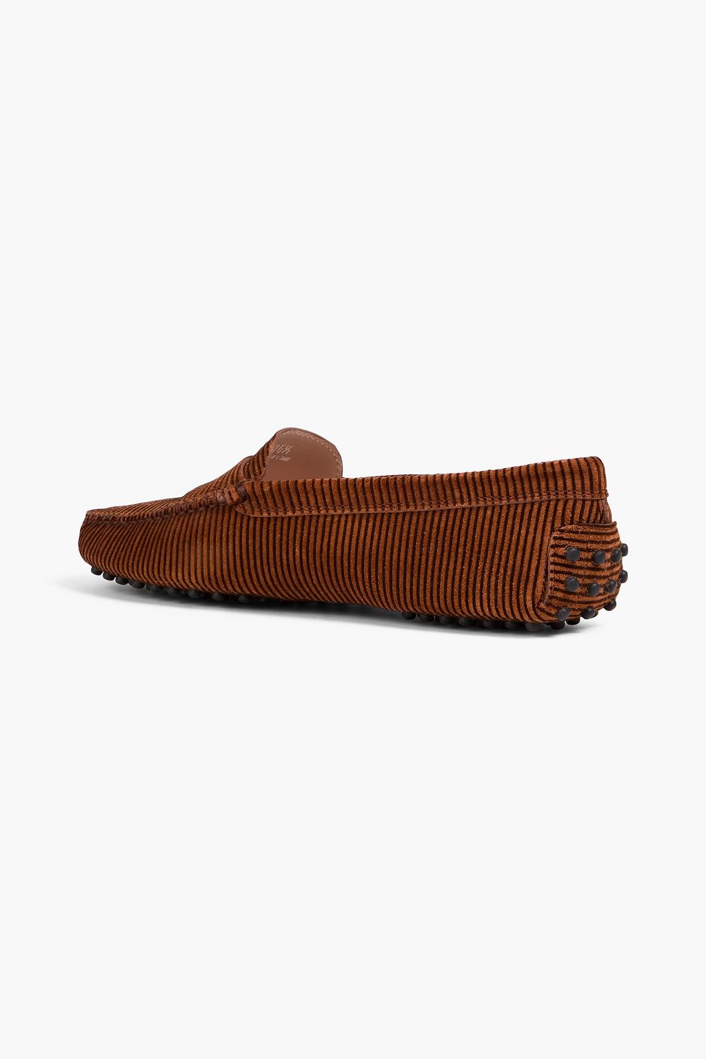 TOD'S حذاء لوفر مخطط من المخمل