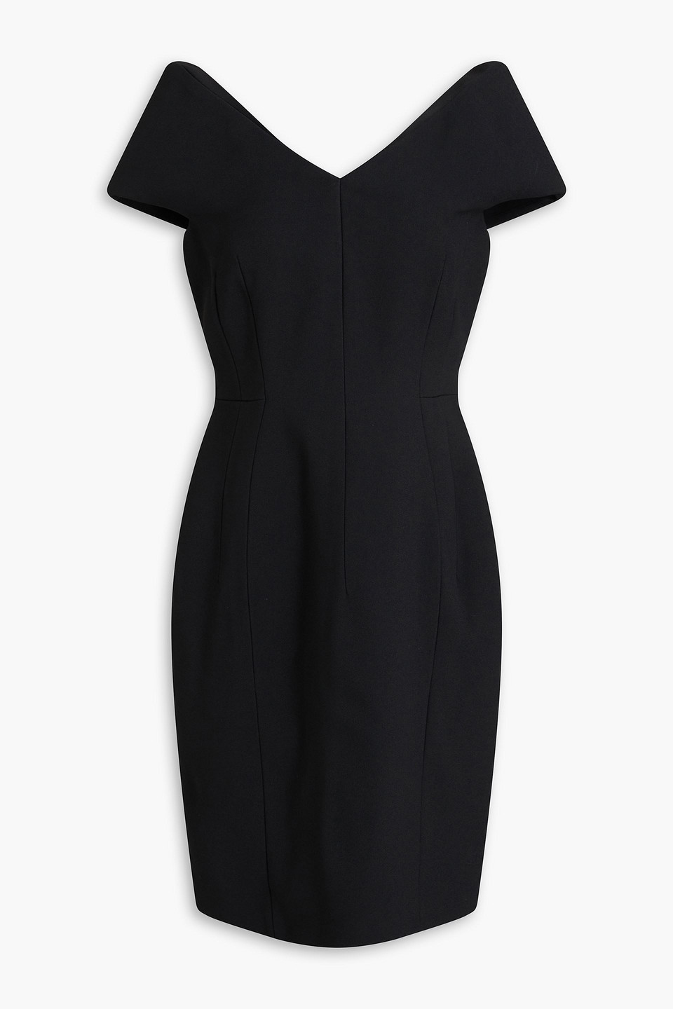 versace - off-the-shoulder crepe mini dress - black - it 36