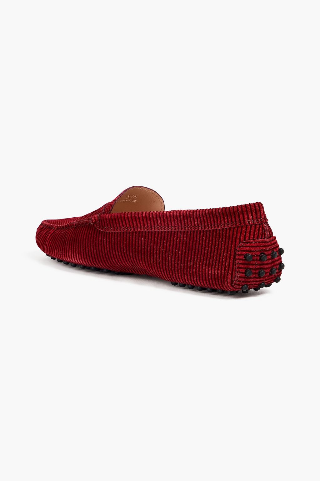 TOD'S حذاء لوفر مخطط من المخمل