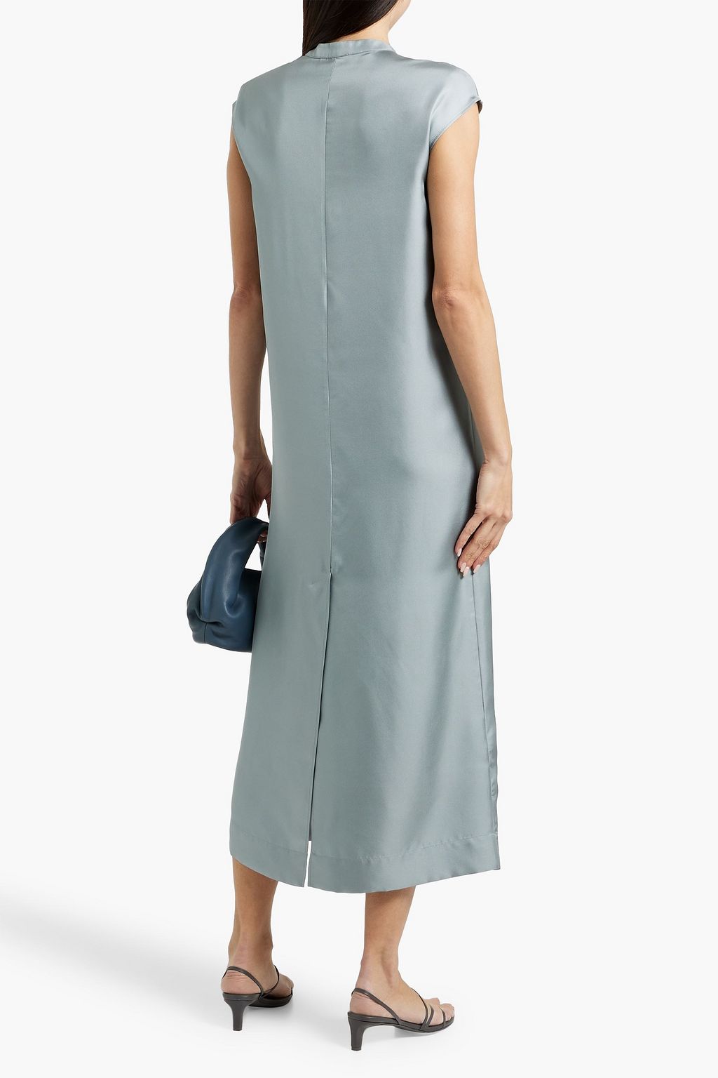LOULOU STUDIO Demeter lace-up silk-twill midi dress