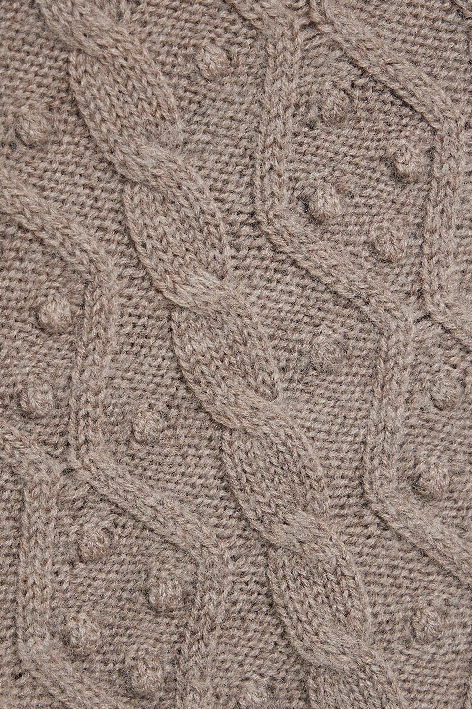 Loulou Studio Iris Cropped Cable-knit Wool And Cashmere-blend Tank In Taupe
