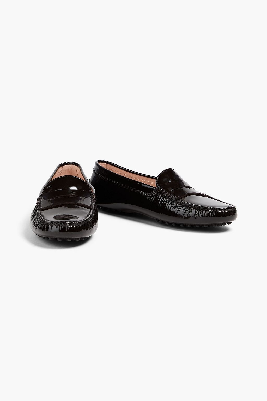TOD'S حذاء لوفر من الجلد اللامع