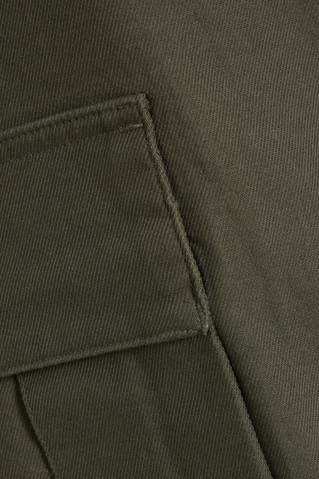 VINCE. Cotton-blend twill skirt