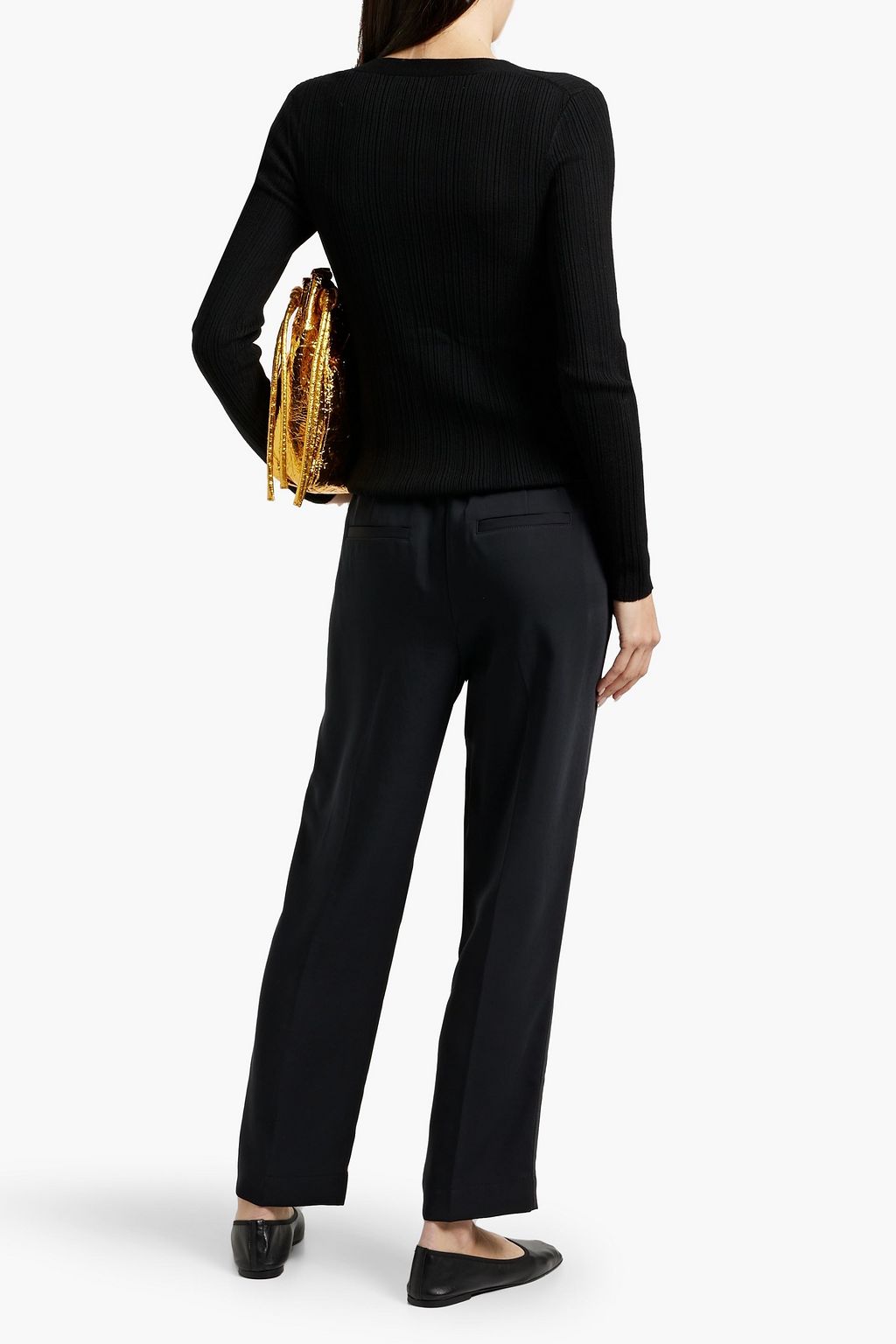 VINCE. Cropped jersey tapered pants