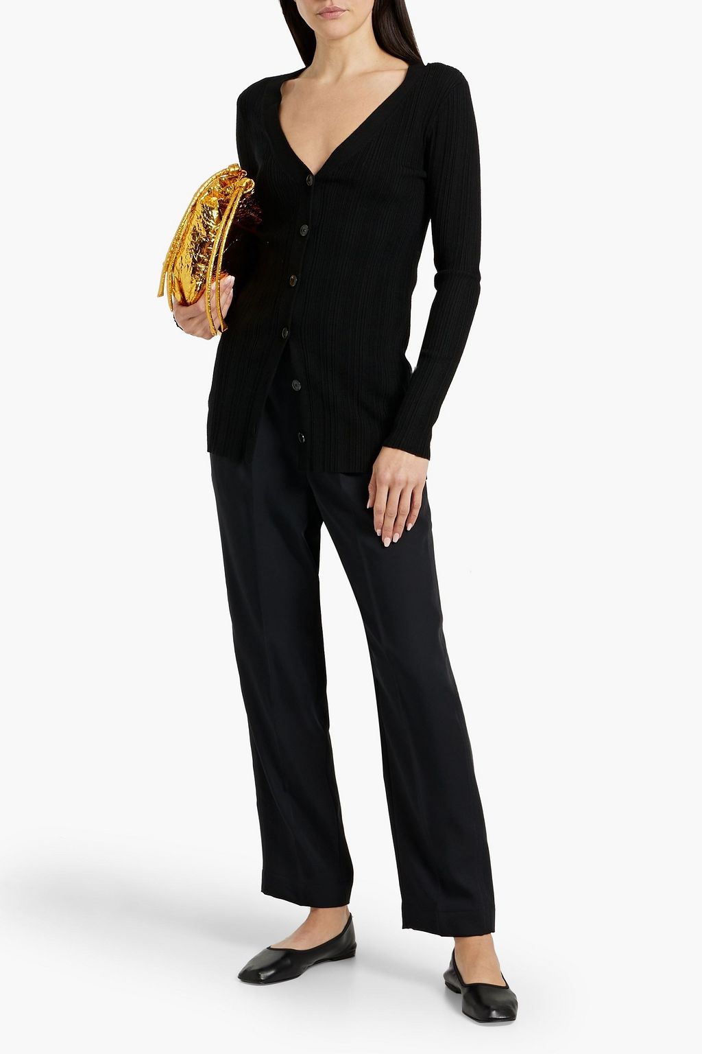 VINCE. Cropped jersey tapered pants