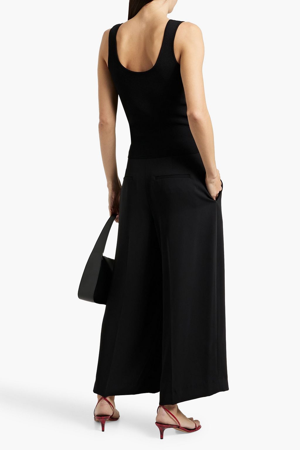 VINCE. Crepe wide-leg pants