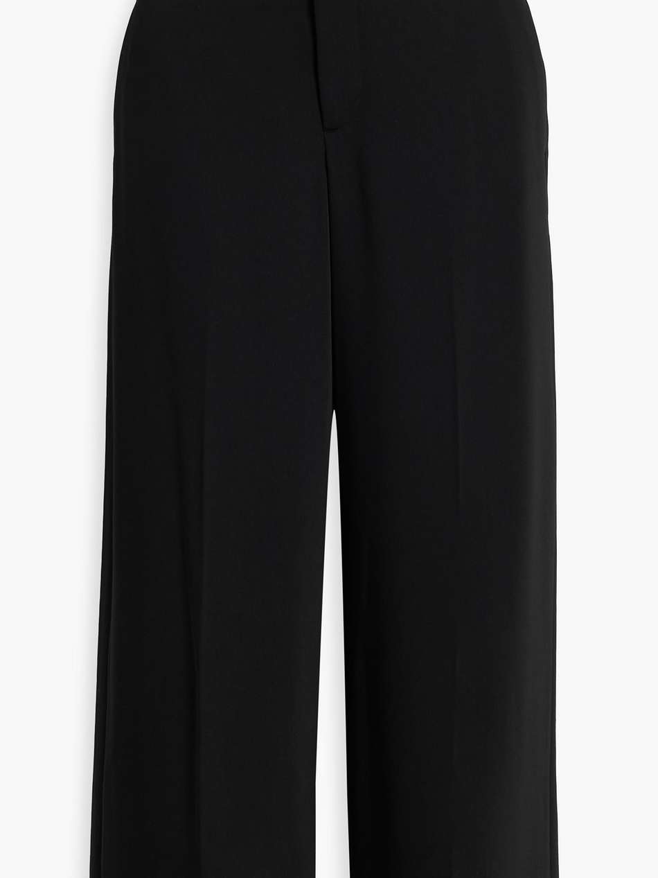 crepe wide-leg pants