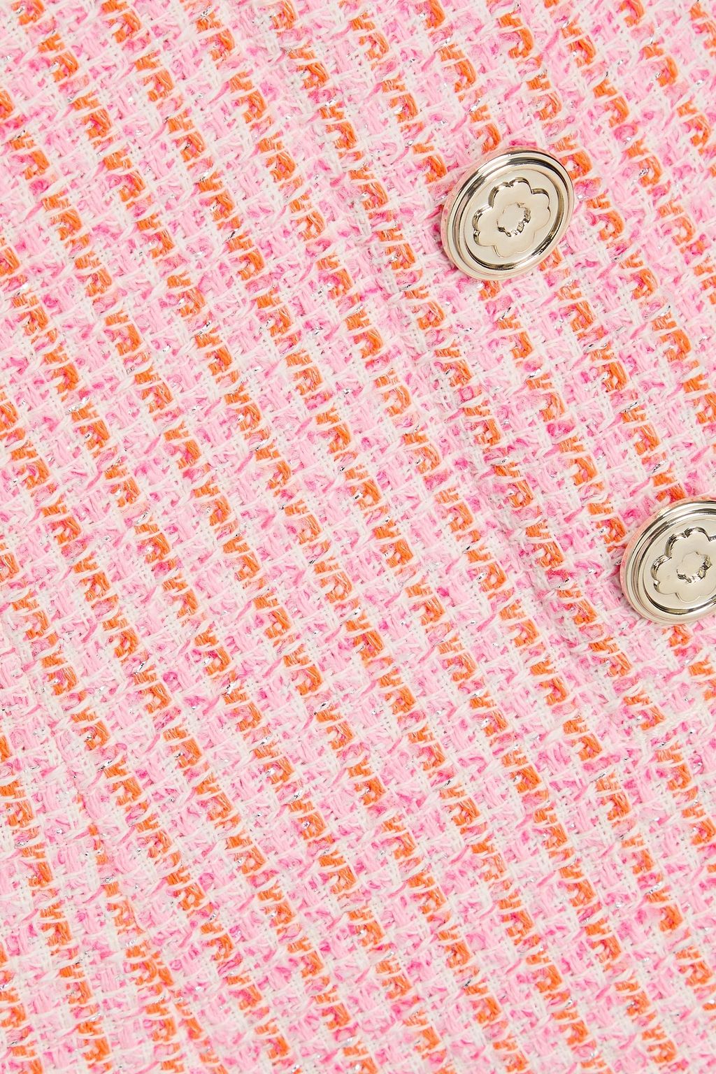 MAJE コットン混ツイード ショートパンツ メタリック