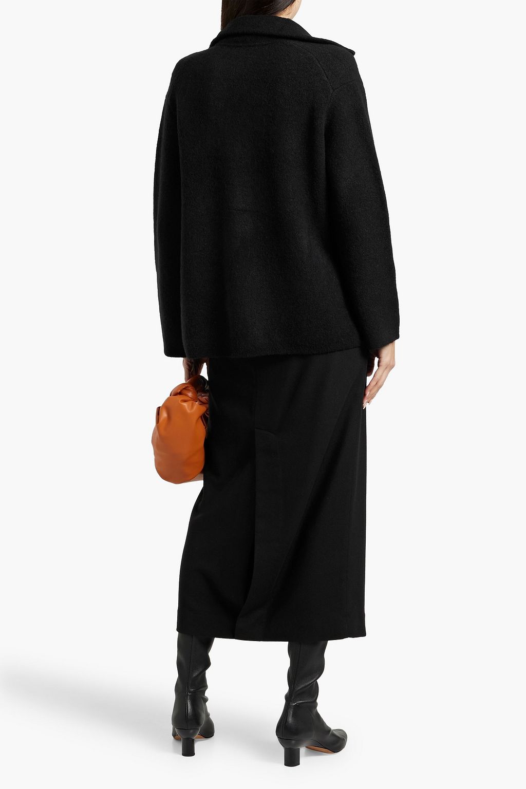 VINCE. Jersey midi skirt