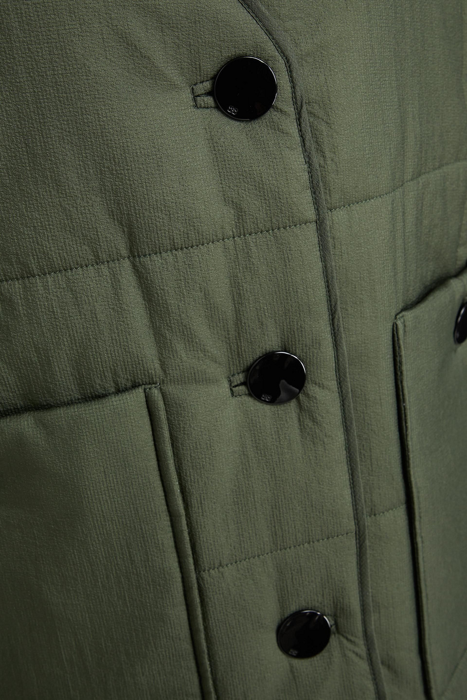 GANNI QUILTED RIPSTOP VEST