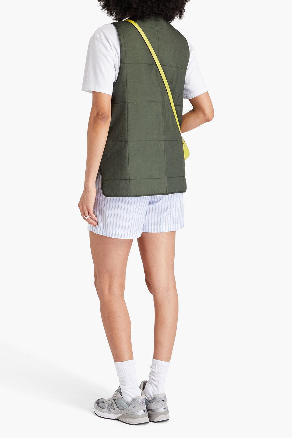 GANNI QUILTED RIPSTOP VEST
