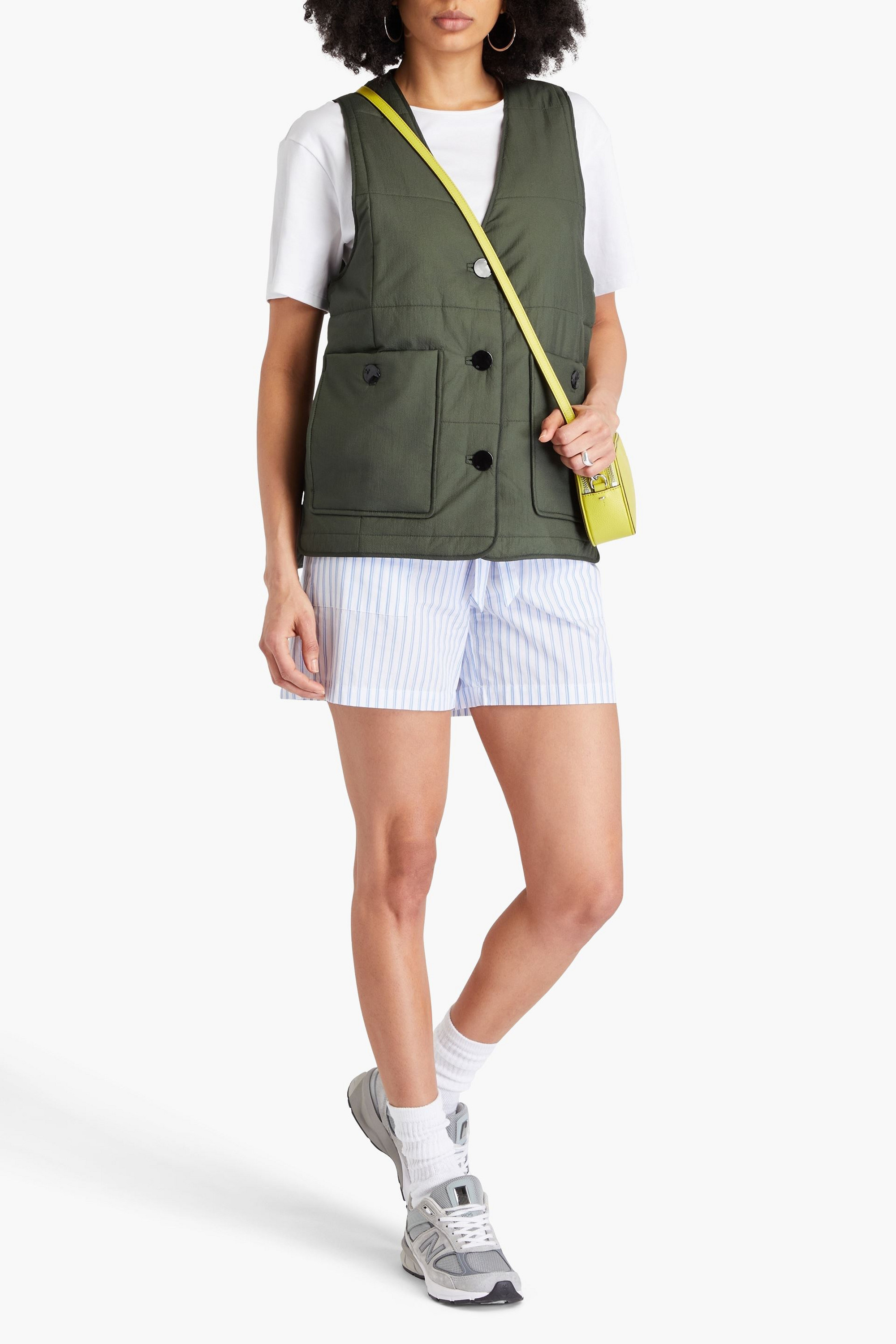 GANNI Quilted ripstop vest