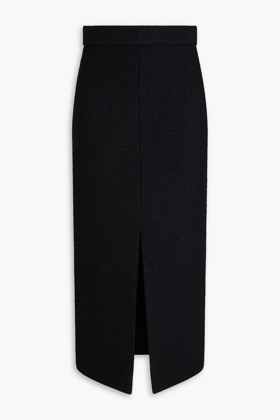 McQueen - Wool-blend tweed midi skirt - Black - IT 38