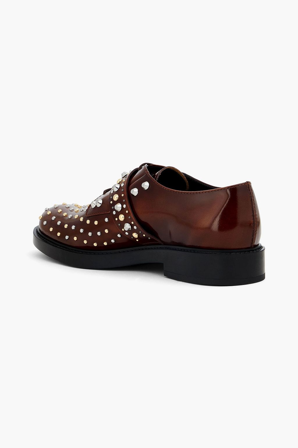 TOD'S バーニッシュドレザー ブローグシューズ